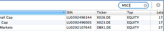 Suche in Wertpapieren