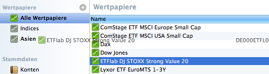 Tab in der Tabelle